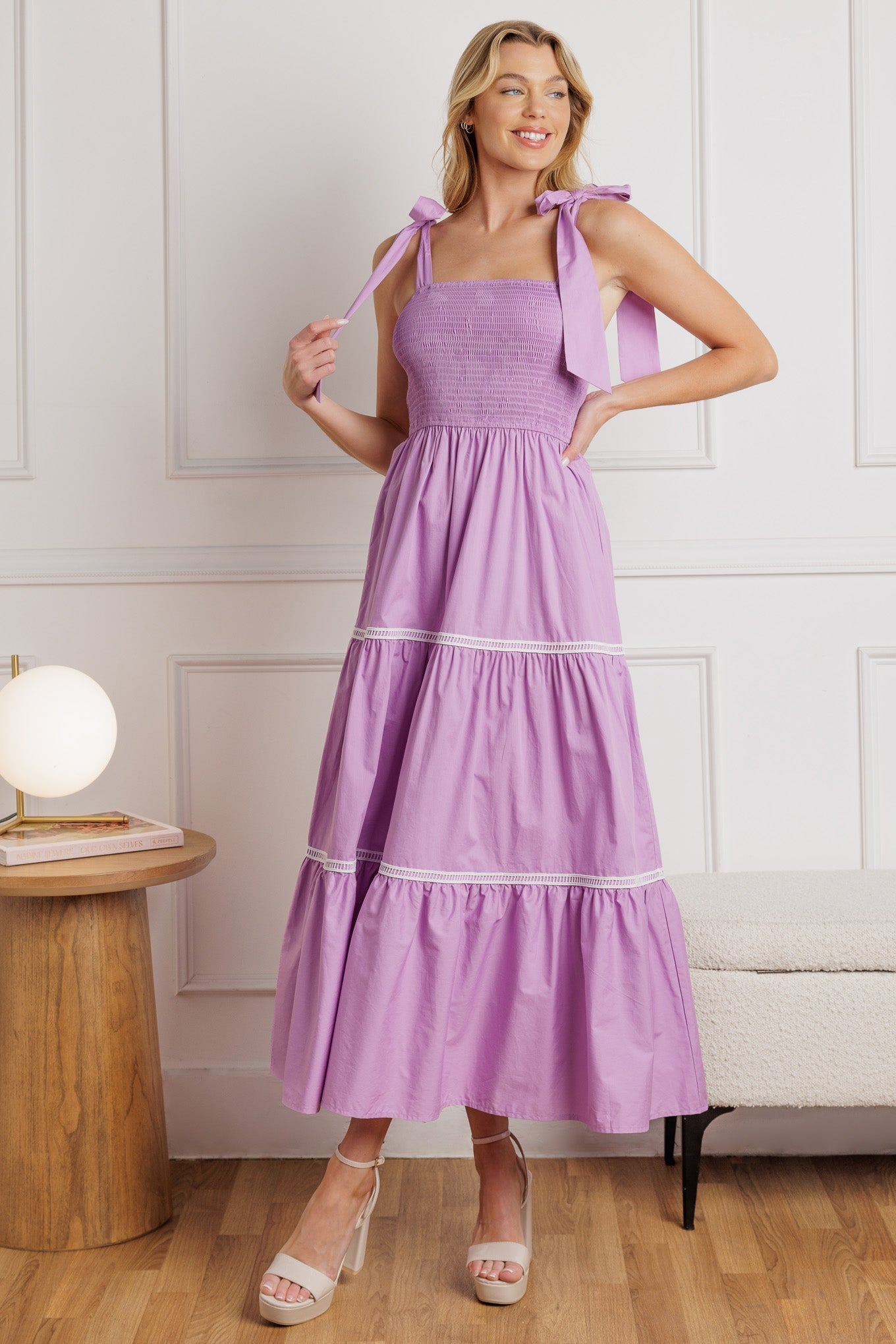 BETTER THAN EVER POPLIN MIDI DRESS Flying Tomato